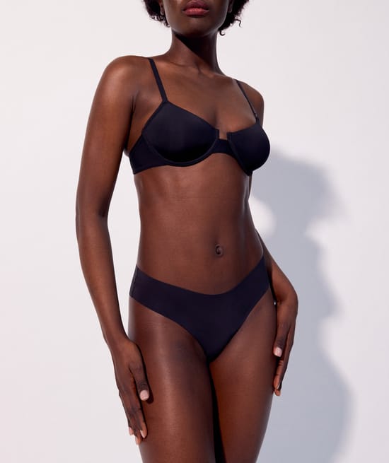 Microfiber balconette bra;