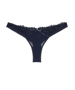 Thong with embroidery;