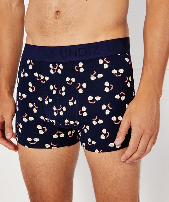 Patterned cotton boxers;