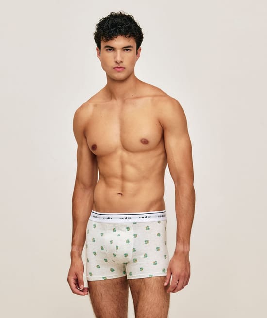 Boxer en coton imprim&eacute; canards;