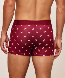 Boxer en microfibre imprim&eacute; croissant;