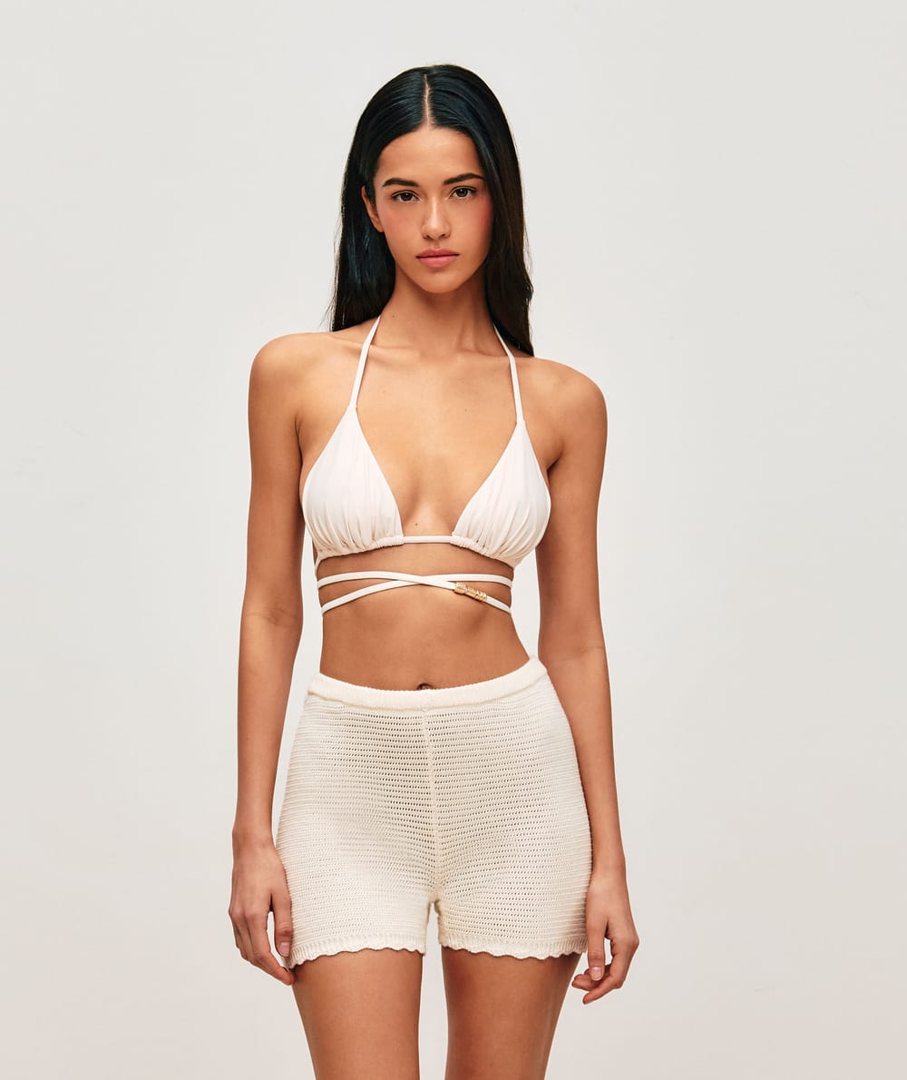 Crochet shorts;