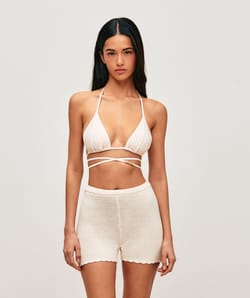 Crochet shorts;