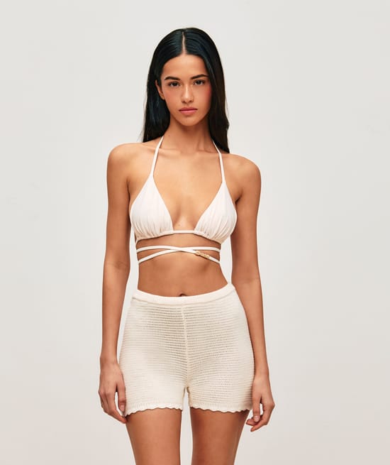 Crochet shorts;