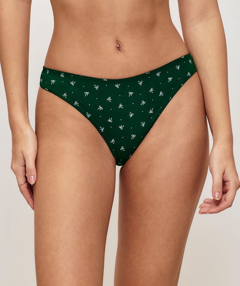 Lot de 3 strings en coton à motifs;