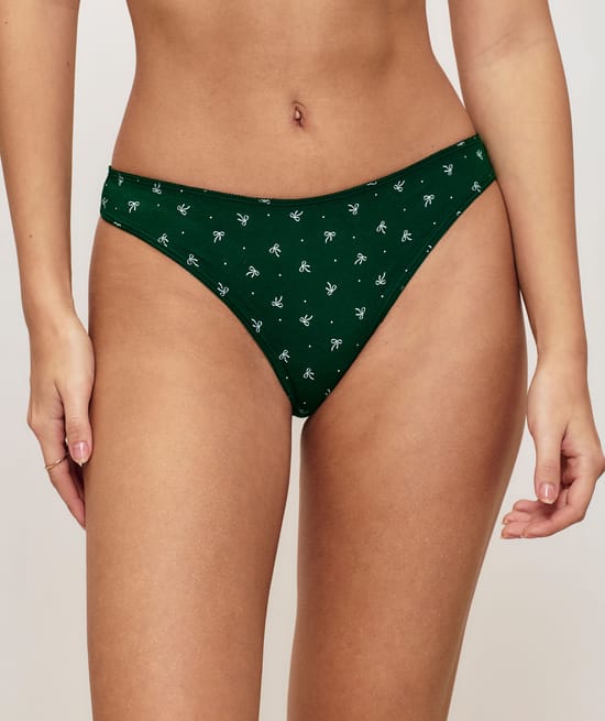 Lot de 3 strings en coton à motifs;