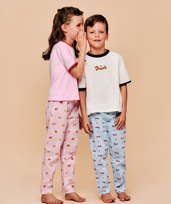 Dachshund print child set;