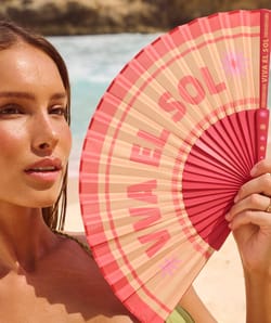 Printed fan 'Viva el sol';