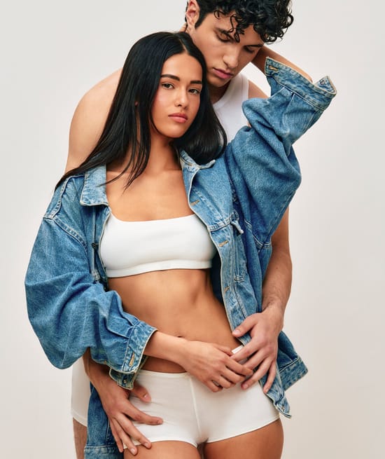 Organic cotton bralette;