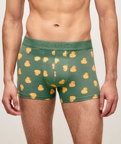 Gedrukte katoenen boxershort eenden;