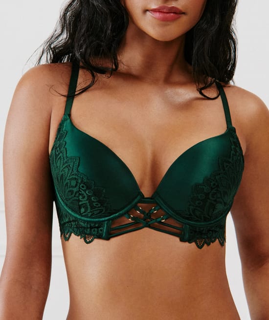 Soutien-gorge ultra push-up en dentelle;
