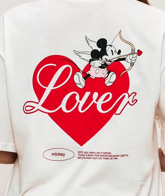 Oversized cotton Mickey T-shirt;