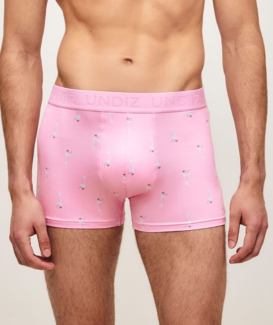 Geprinte microfiber boxer milkshake;