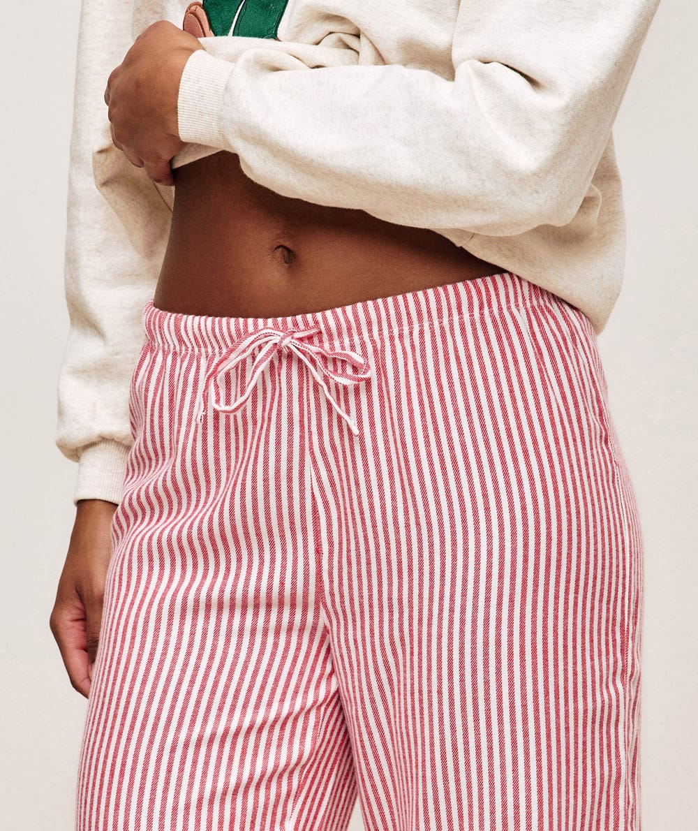 Ensemble sweatshirt molleton et pantalon flanelle;