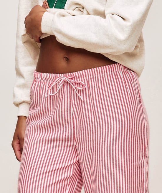 Ensemble sweatshirt molleton et pantalon flanelle;