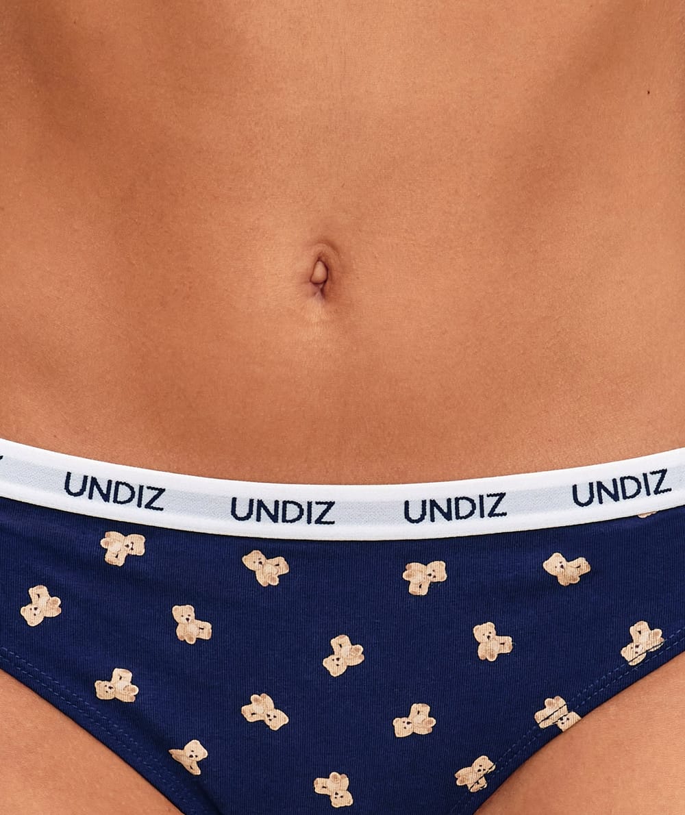 Printed cotton string bears;