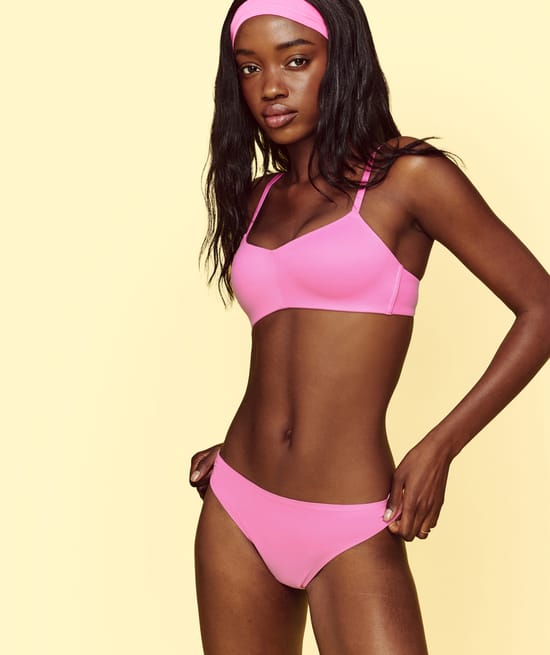 Padded bralette in microfibre - SOFTIZ;