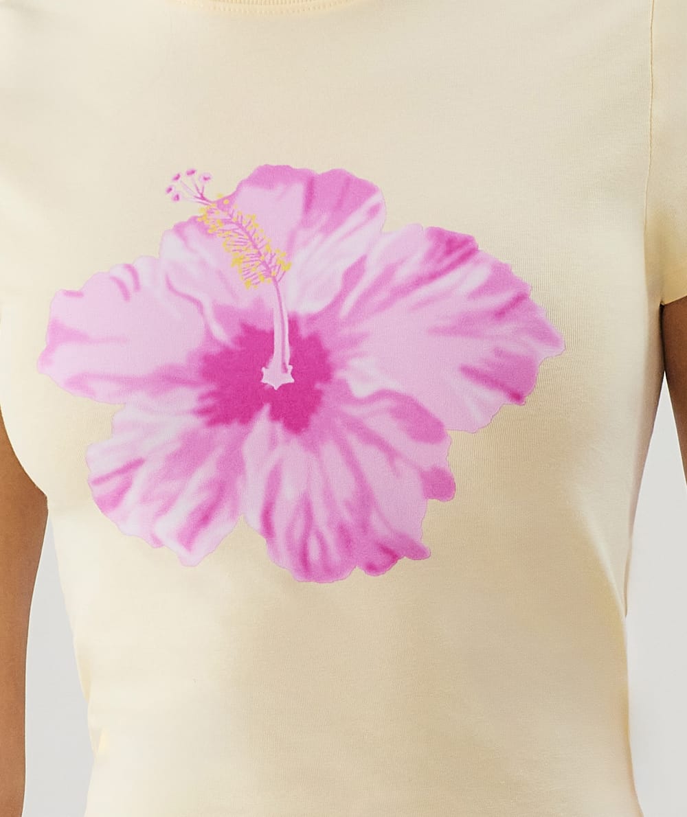 T-shirt met patroonprint in jersey;