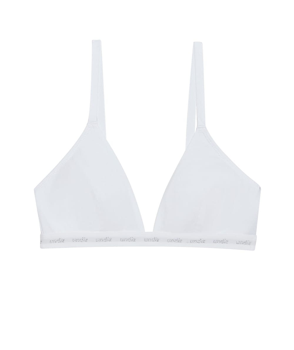 Pack of 2 cotton triangle bra tops;