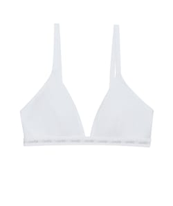 Pack of 2 cotton triangle bra tops;