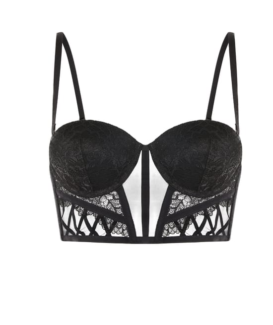 Bustier bandeau push-up;