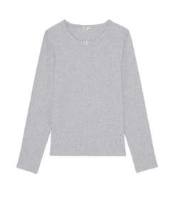 Ribbed jersey T-shirt;