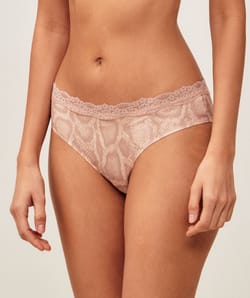 Shorty en microfibre imprim&eacute; serpent;