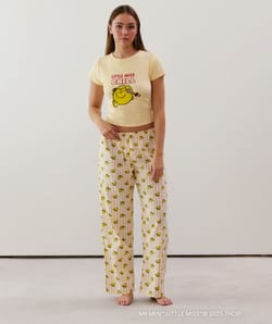 Korte top in gele jersey Little miss Chill;