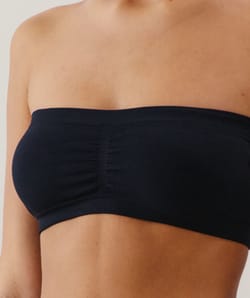 New brooklyniz black bandeau bra;