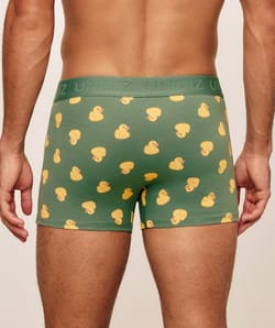 Boxer de algod&oacute;n impreso de patos;