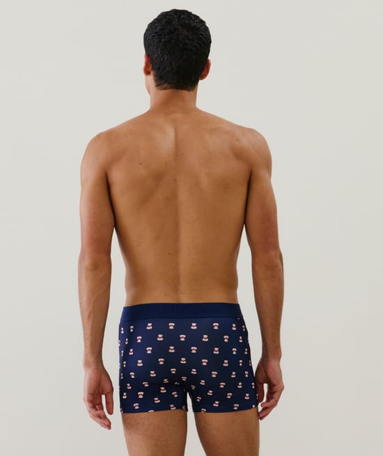 Cotton printed boxer shorts;