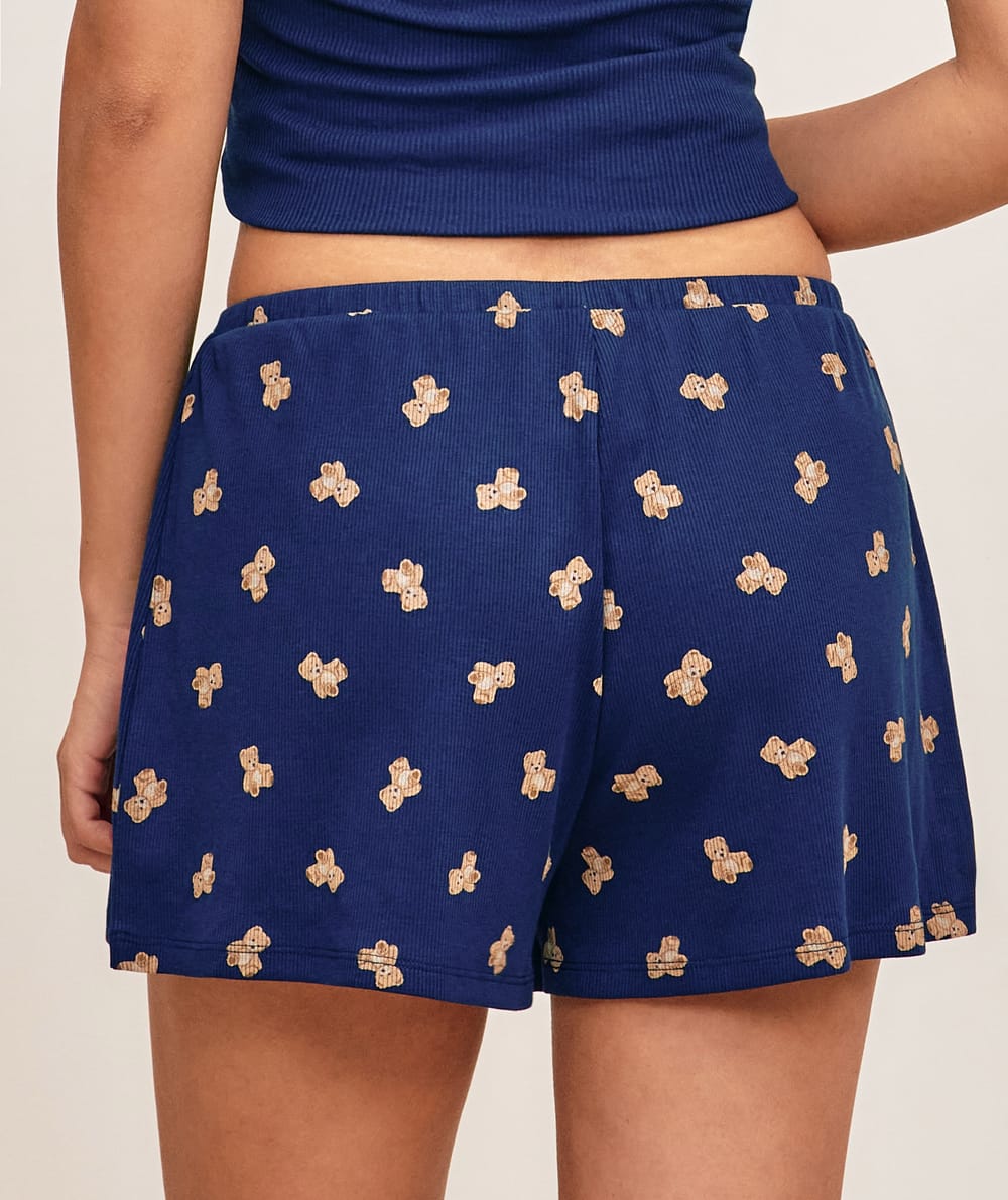 Short en jersey imprim&eacute; oursons;