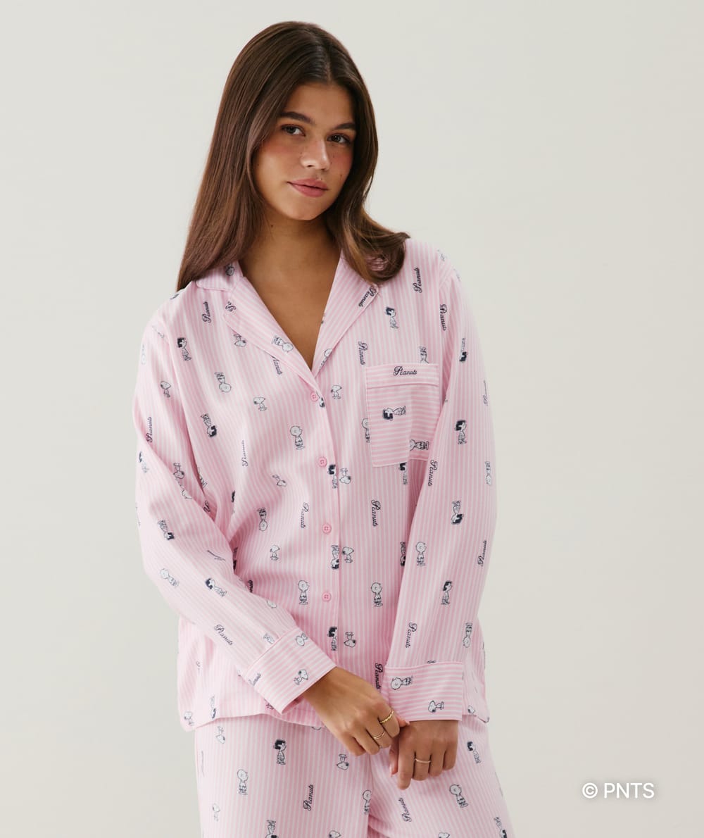 Camisa de franela Snoopy;