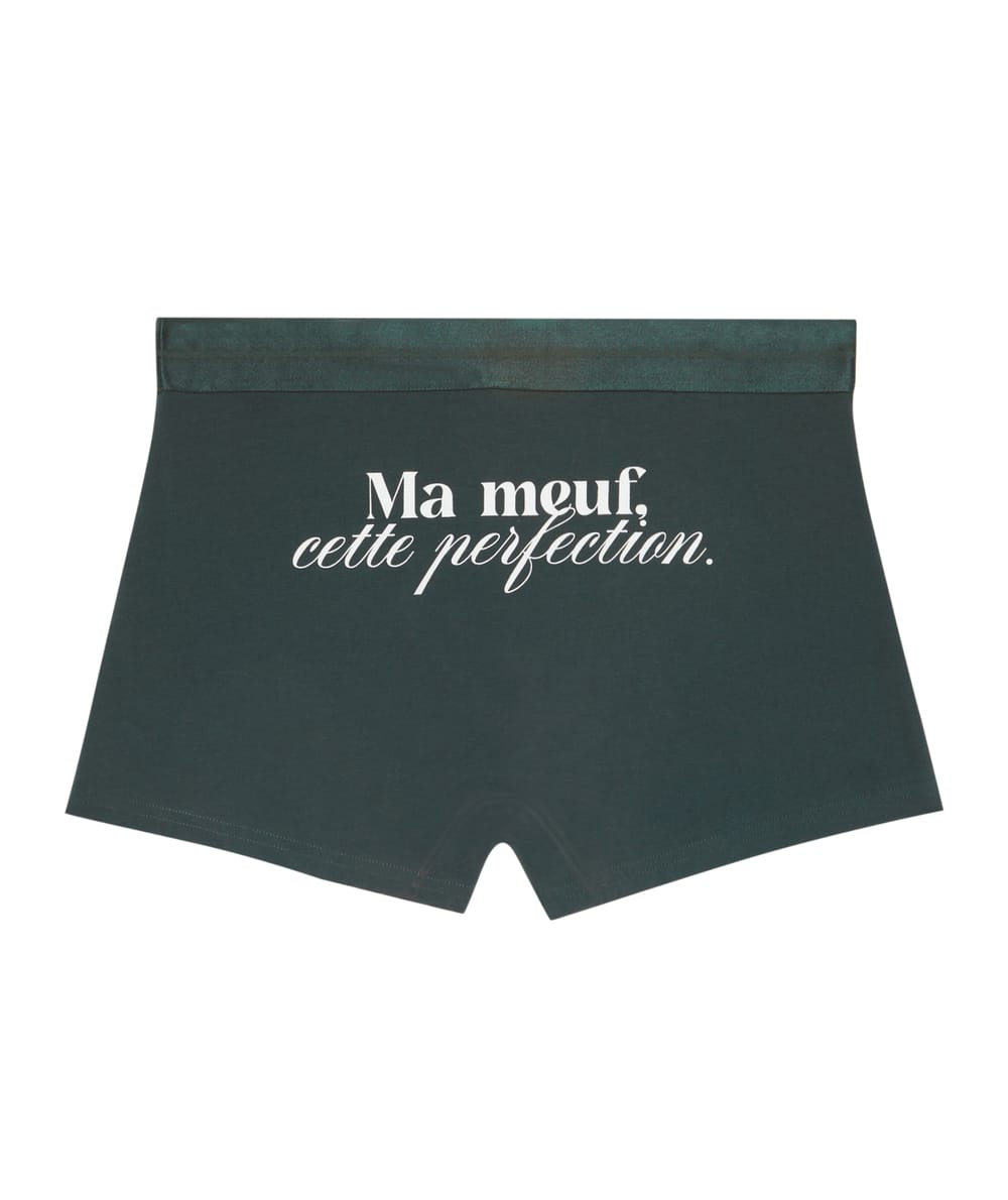 Jersey boxershort met opschrift;
