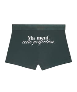 Jersey boxershort met opschrift;
