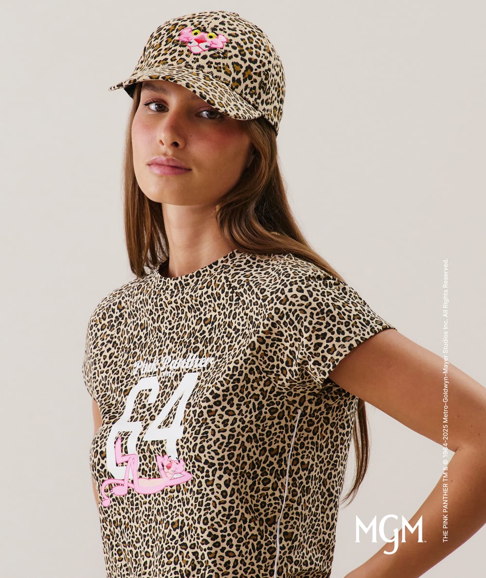 Casquette léopard La Panthère Rose;
