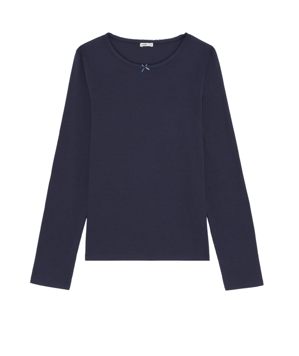 Ribbed jersey T-shirt;