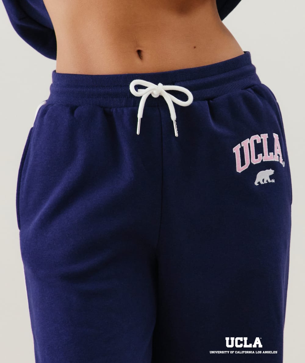 UCLA fleece trousers;