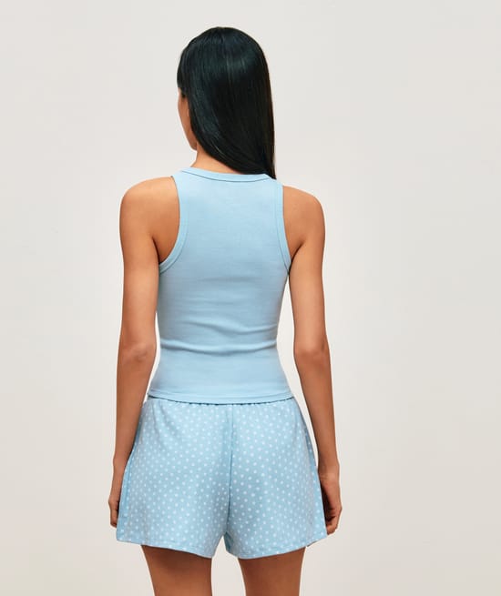 Pantalones cortos de jersey con estampado de estrellas;