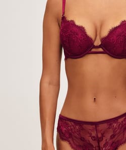 Ultra push-up lace bra;