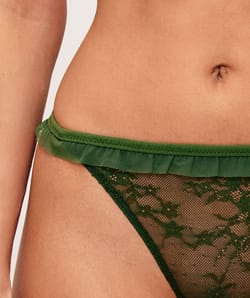 Lace thong;