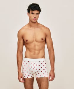 Printed cotton boxer apples;