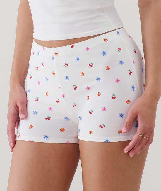 Short en jersey à motifs;
