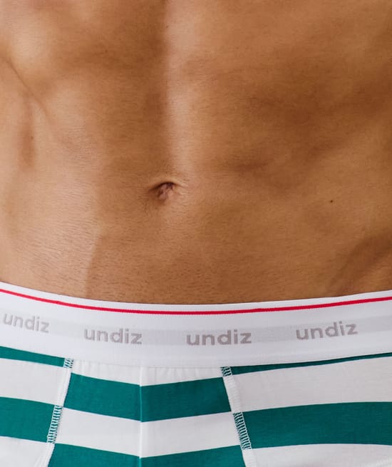 Cotton striped brief;