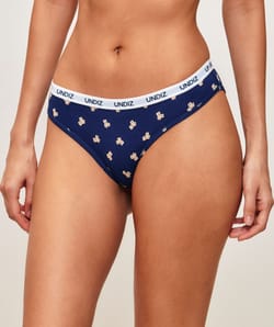 Cotton bear-patterned panties;
