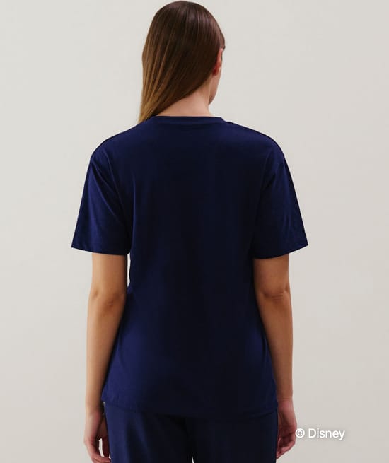 Top en jersey Stitch bleu marine;