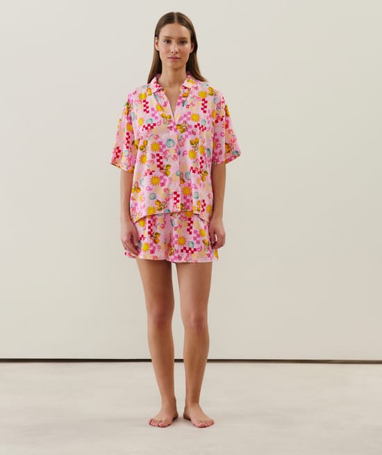 Pyjama Sanitaire Personnes Âgées - Combinaison Coton 100% Avec Fermeture Éclair Dos - Taille L