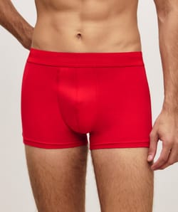 Cotton boxer shorts with message;