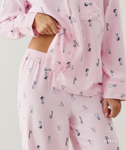 Pantalon en flanelle Snoopy;