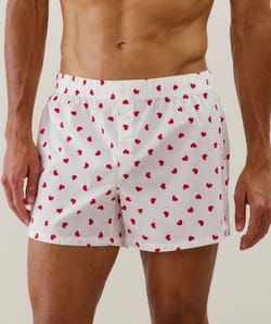 Caleçon à motifs en coton;